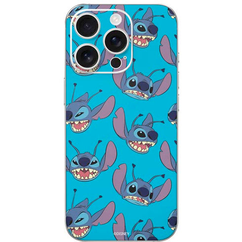 Disney Lilo and Stitch Face Expression Pattern iPhone 16 Pro Skin